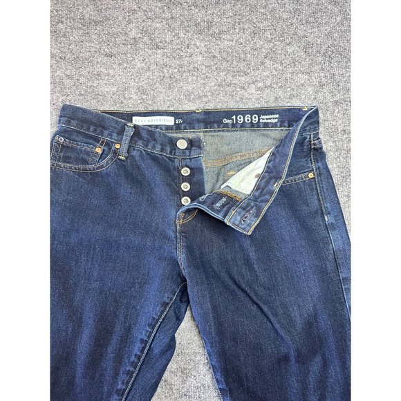 Gap Women's Jeans Size 27R 1969 Sexy Boyfriend Japanese Selvedge Dark Wash - Picture 3 of 8